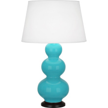 Robert Abbey EB41X - Egg Blue Triple Gourd Table Lamp