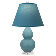 Robert Abbey MOB53B - Matte Steel Blue Small Double Gourd Accent Lamp