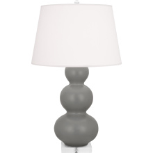 Robert Abbey MST43 - Matte Smokey Taupe Triple Gourd Table Lamp
