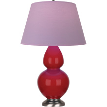 Robert Abbey RR22L - Ruby Red Double Gourd Table Lamp