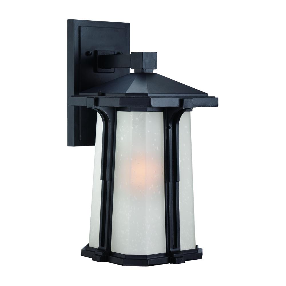 Illuma 1-Light Matte Black Wall Light