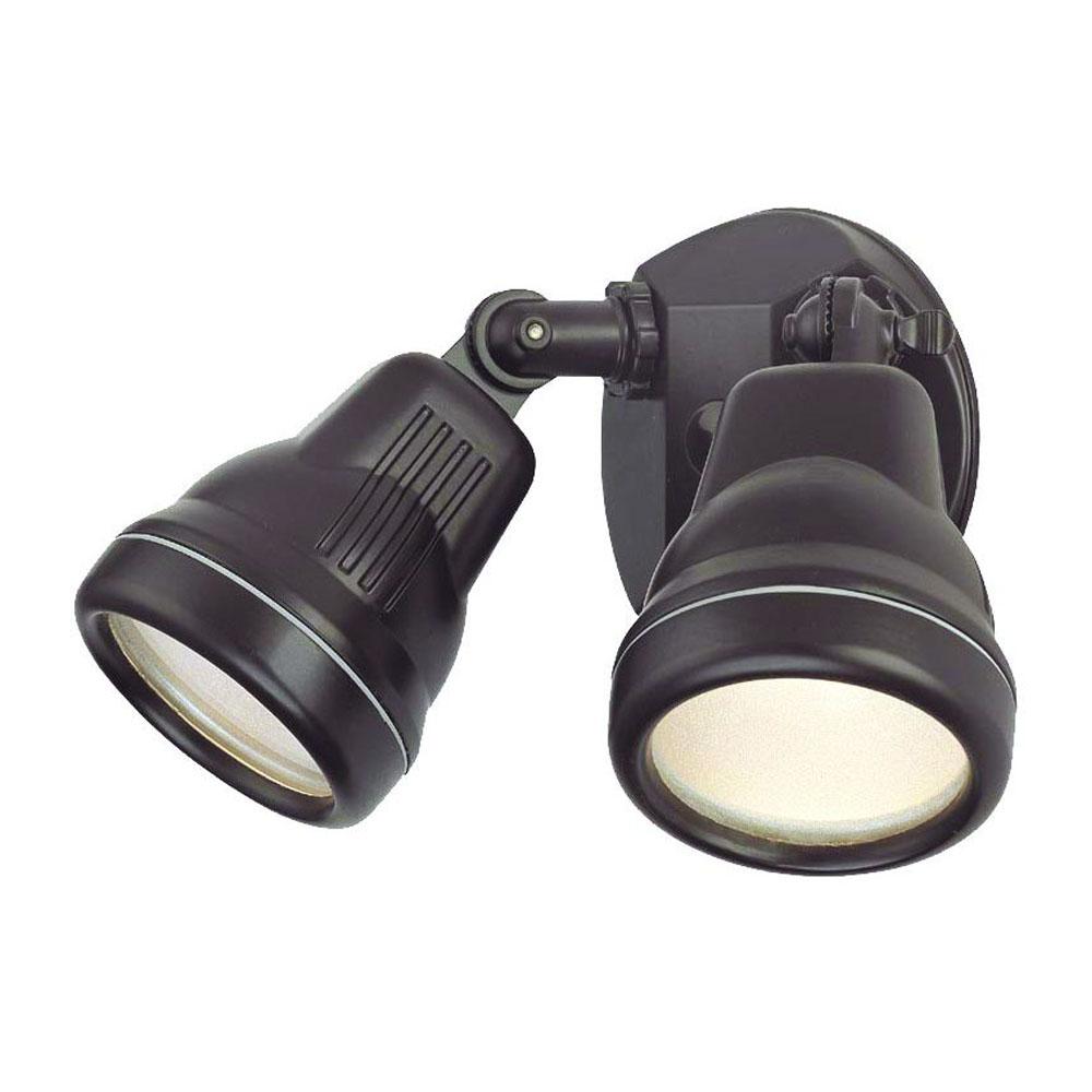 2-Light Architectural Bronze Cast Aluminum Floodlight
