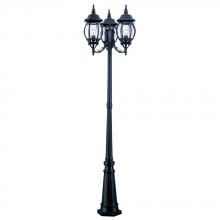 Acclaim Lighting 5179BK - Chateau Collection 3-Head Matte Black Surface-Mount Outdoor Post Combination