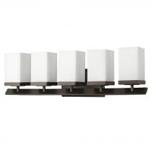 Acclaim Lighting IN41327ORB - Burgundy Indoor 5-Light Bath W/Glass Shades In Oil Rubbed Bronze