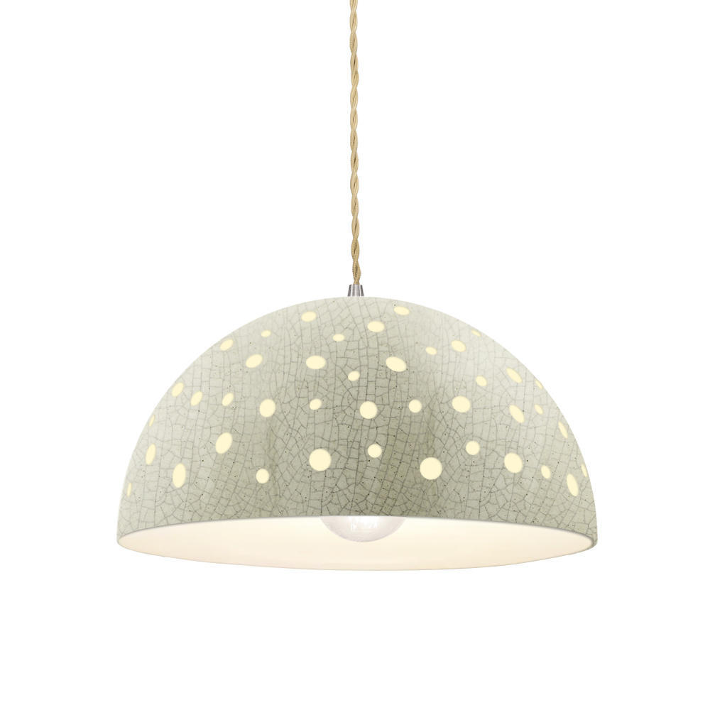 Perforated Dome 1-Light Pendant