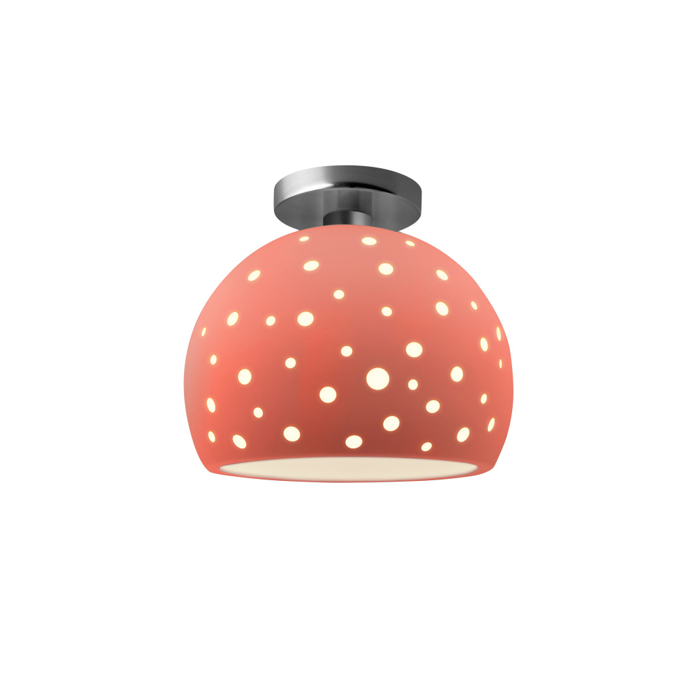 Perforated Medium Globe Semi-Flush