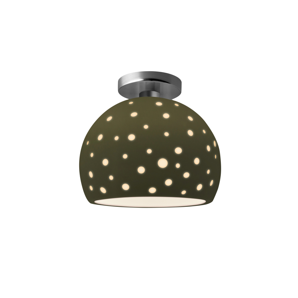 Perforated Medium Globe Semi-Flush