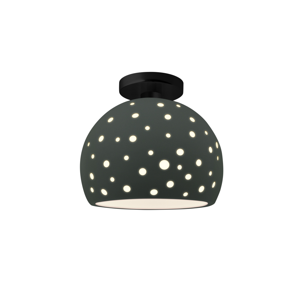 Perforated Medium Globe Semi-Flush