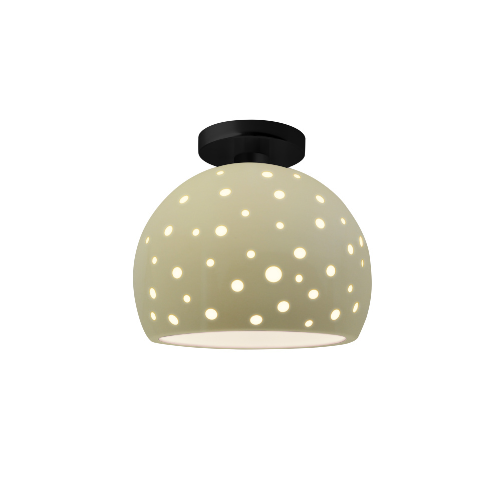 Perforated Medium Globe Semi-Flush