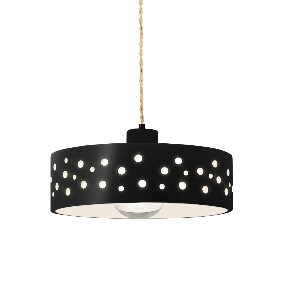 Perforated Dish LED 1-Light Pendant