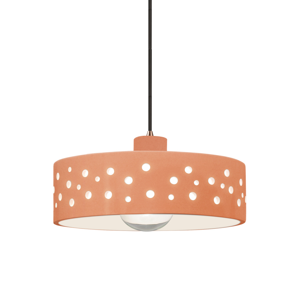 Perforated Dish 1-Light Pendant