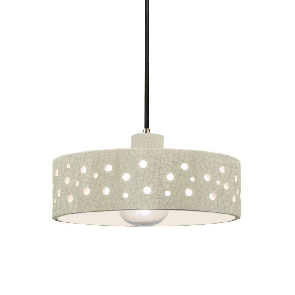 Perforated Dish 1-Light Pendant