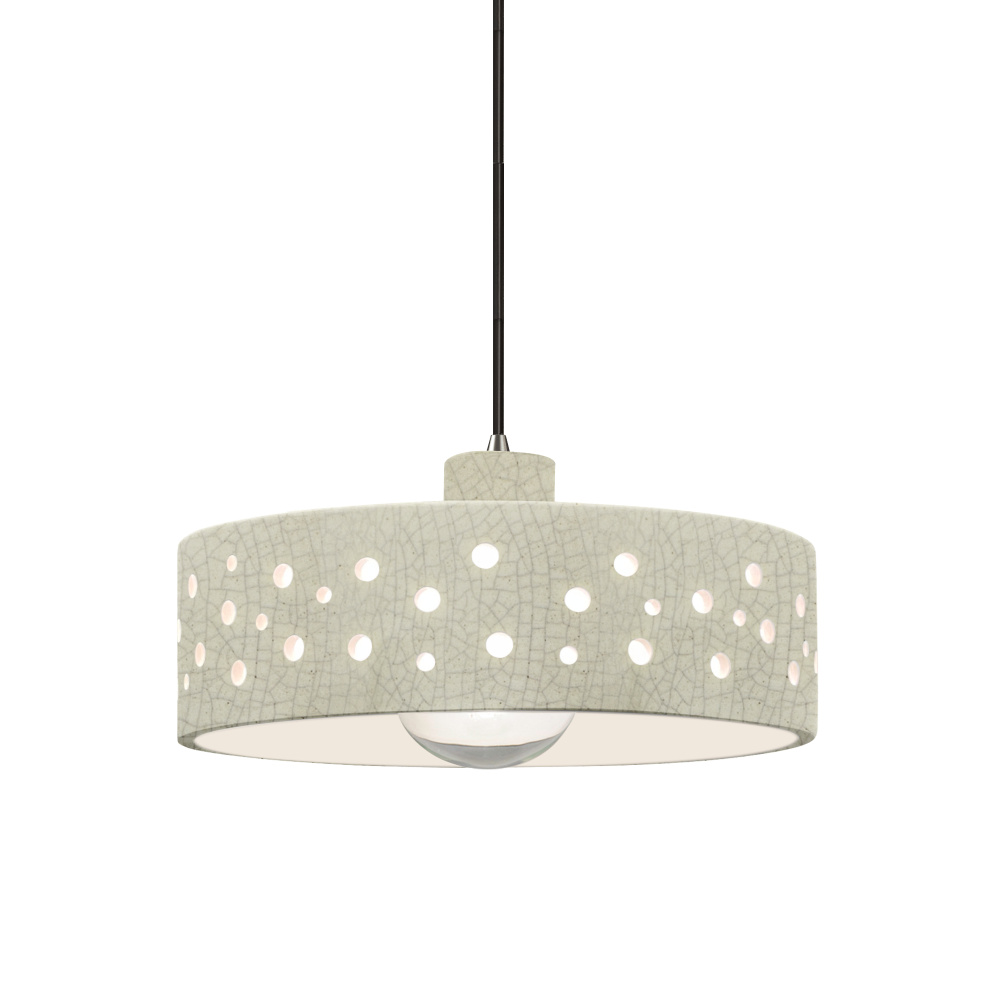 Perforated Dish LED 1-Light Pendant