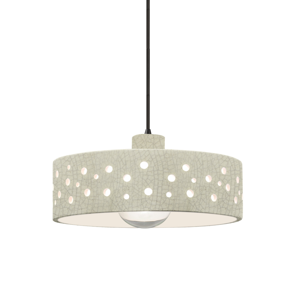 Perforated Dish 1-Light Pendant