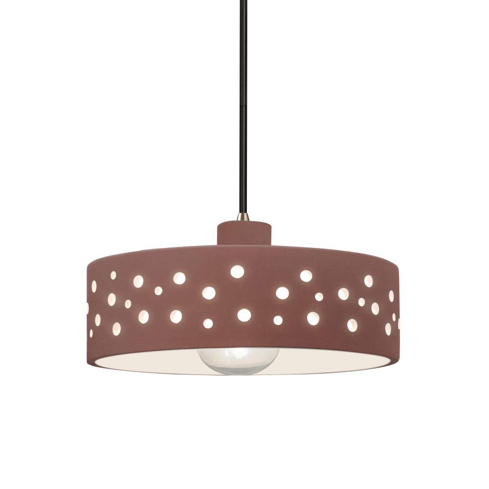 Perforated Dish 1-Light Pendant