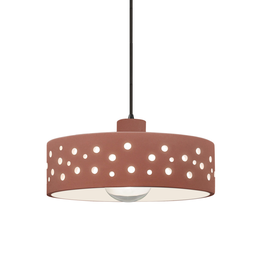 Perforated Dish LED 1-Light Pendant