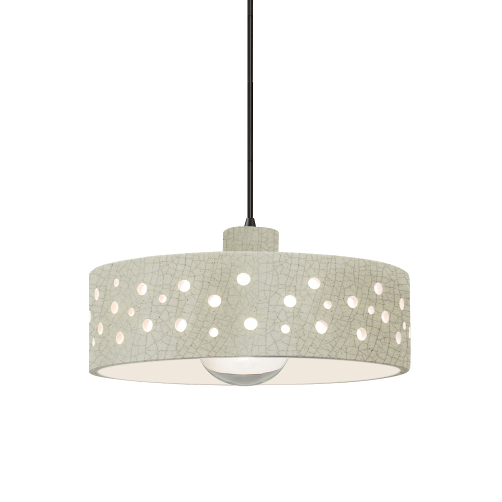 Perforated Dish 1-Light Pendant