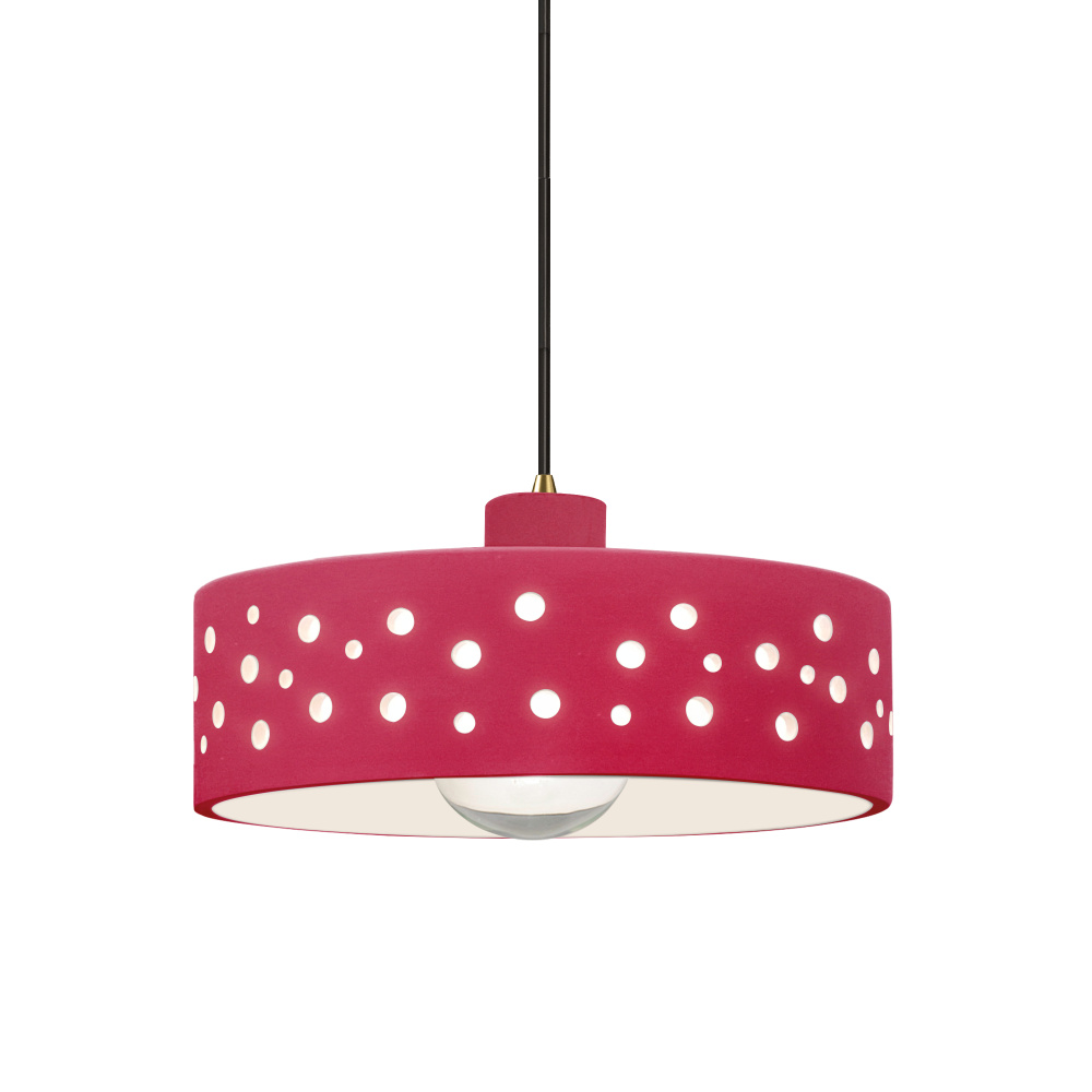 Perforated Dish LED 1-Light Pendant