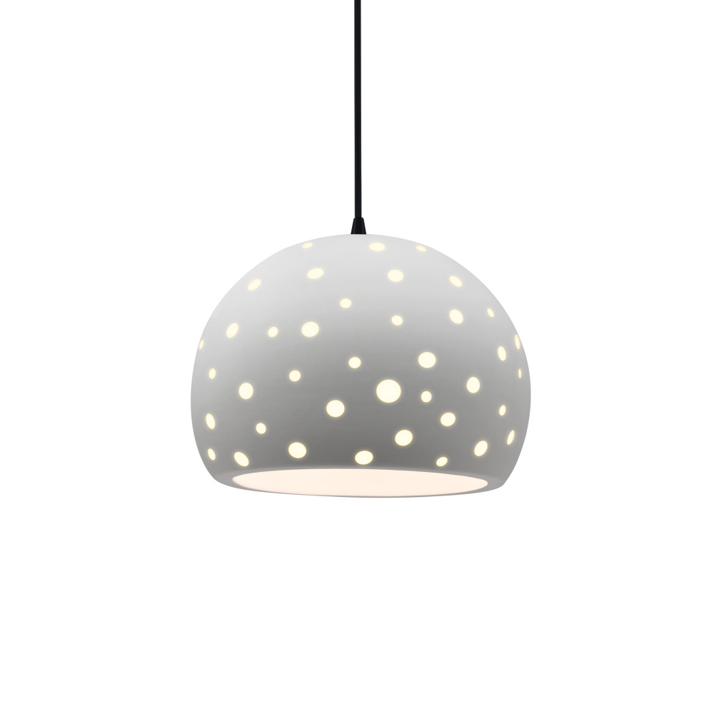 Perforated Medium Globe LED 1-Light Pendant