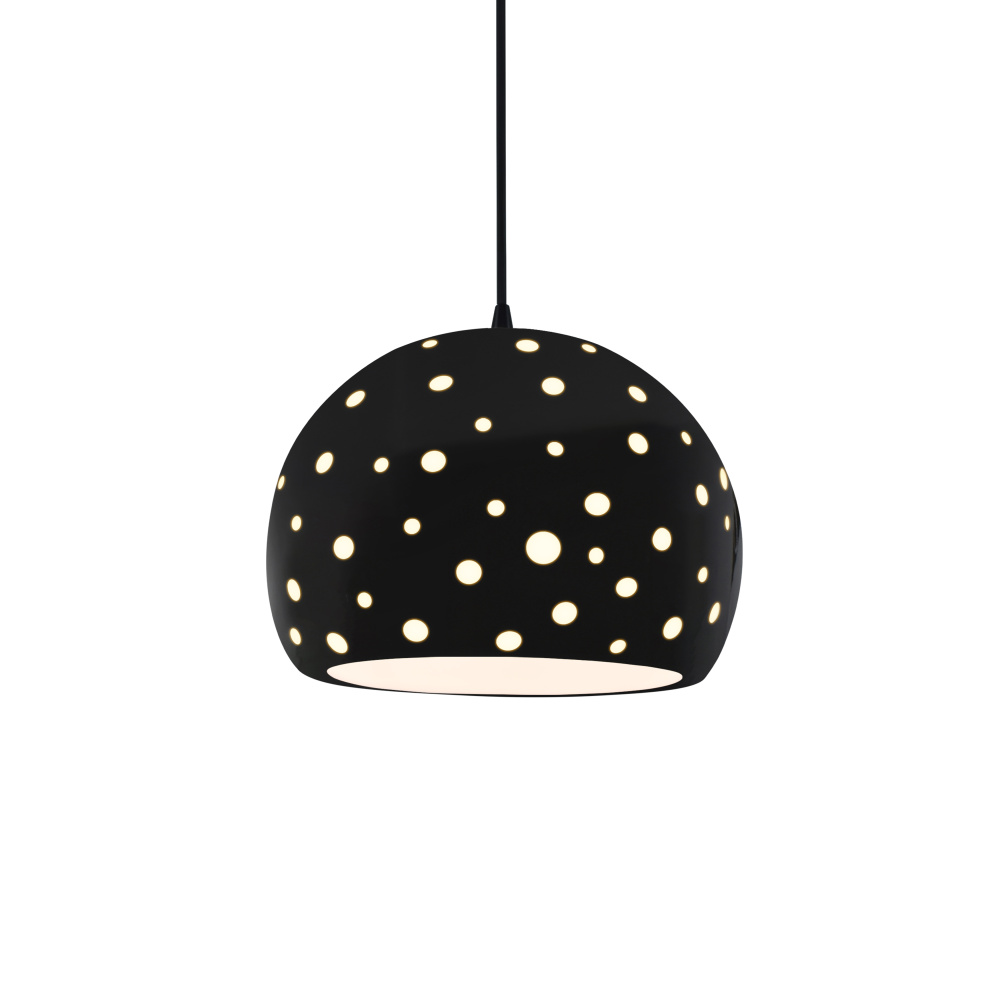 Perforated Medium Globe LED 1-Light Pendant
