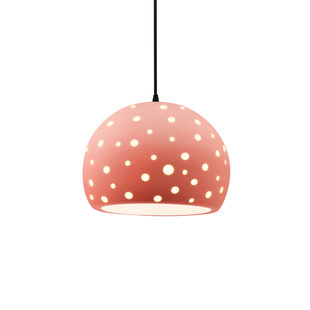 Perforated Medium Globe 1-Light Pendant