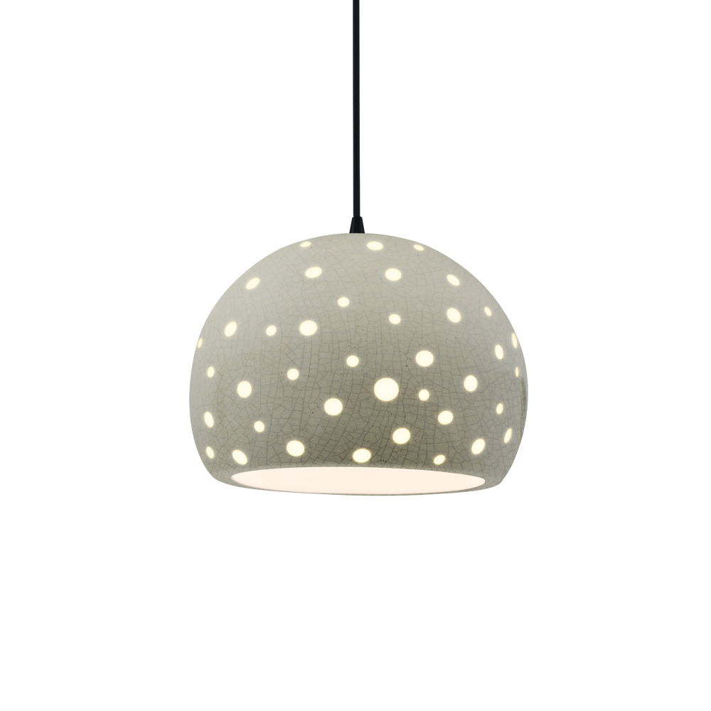 Perforated Medium Globe LED 1-Light Pendant