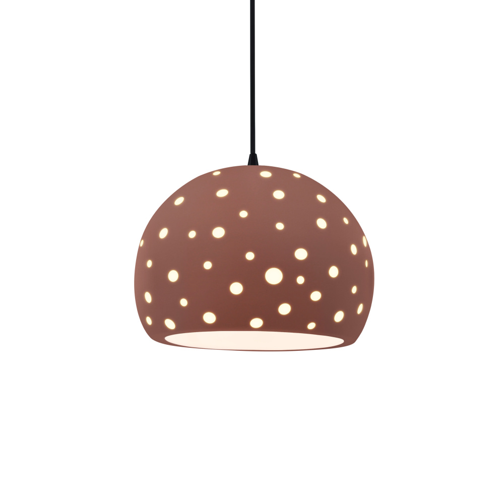 Perforated Medium Globe LED 1-Light Pendant