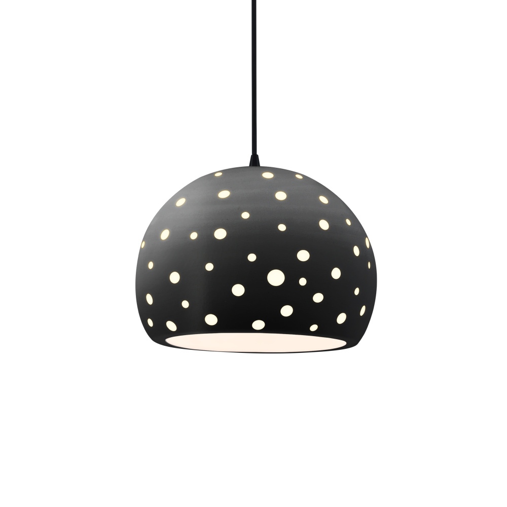 Perforated Medium Globe LED 1-Light Pendant