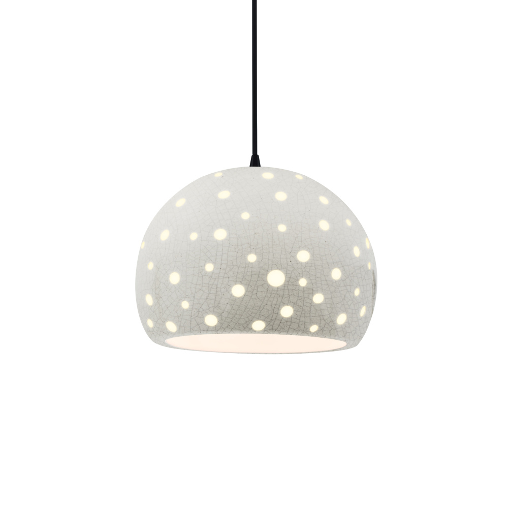 Perforated Medium Globe 1-Light Pendant
