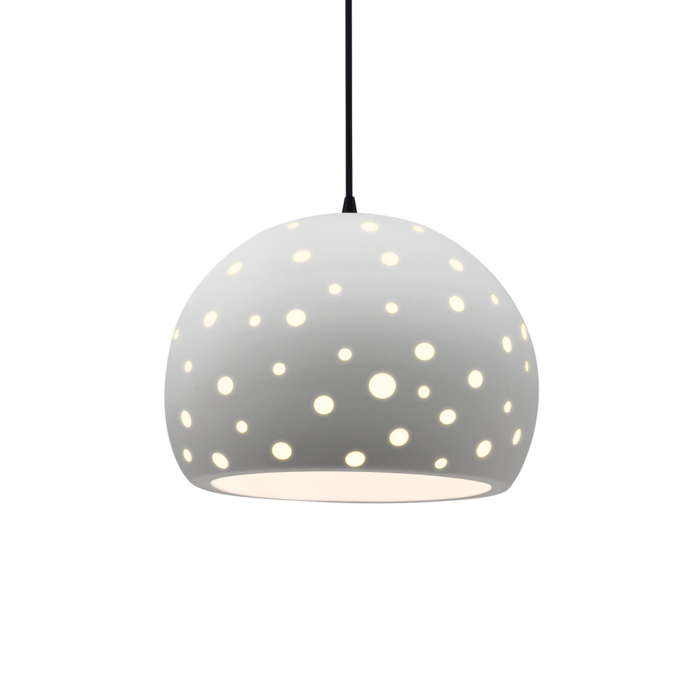 Perforated Large Globe LED 1-Light Pendant