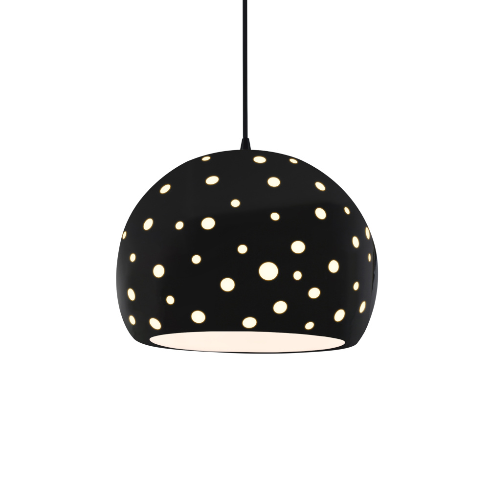Perforated Large Globe LED 1-Light Pendant
