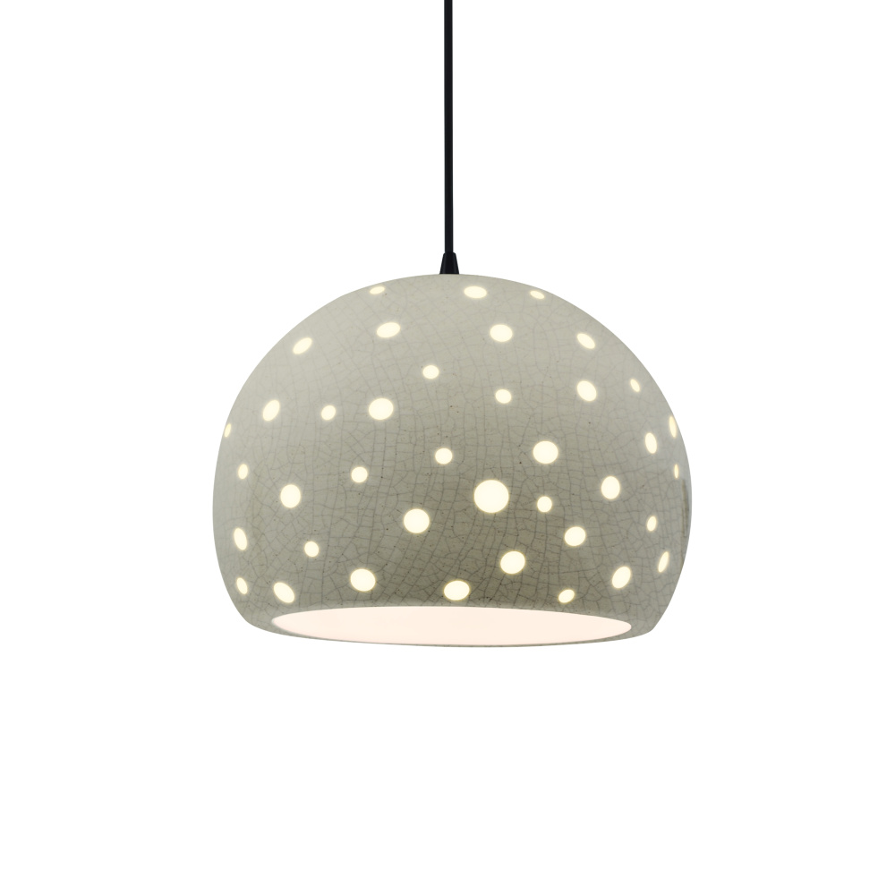 Perforated Large Globe LED 1-Light Pendant