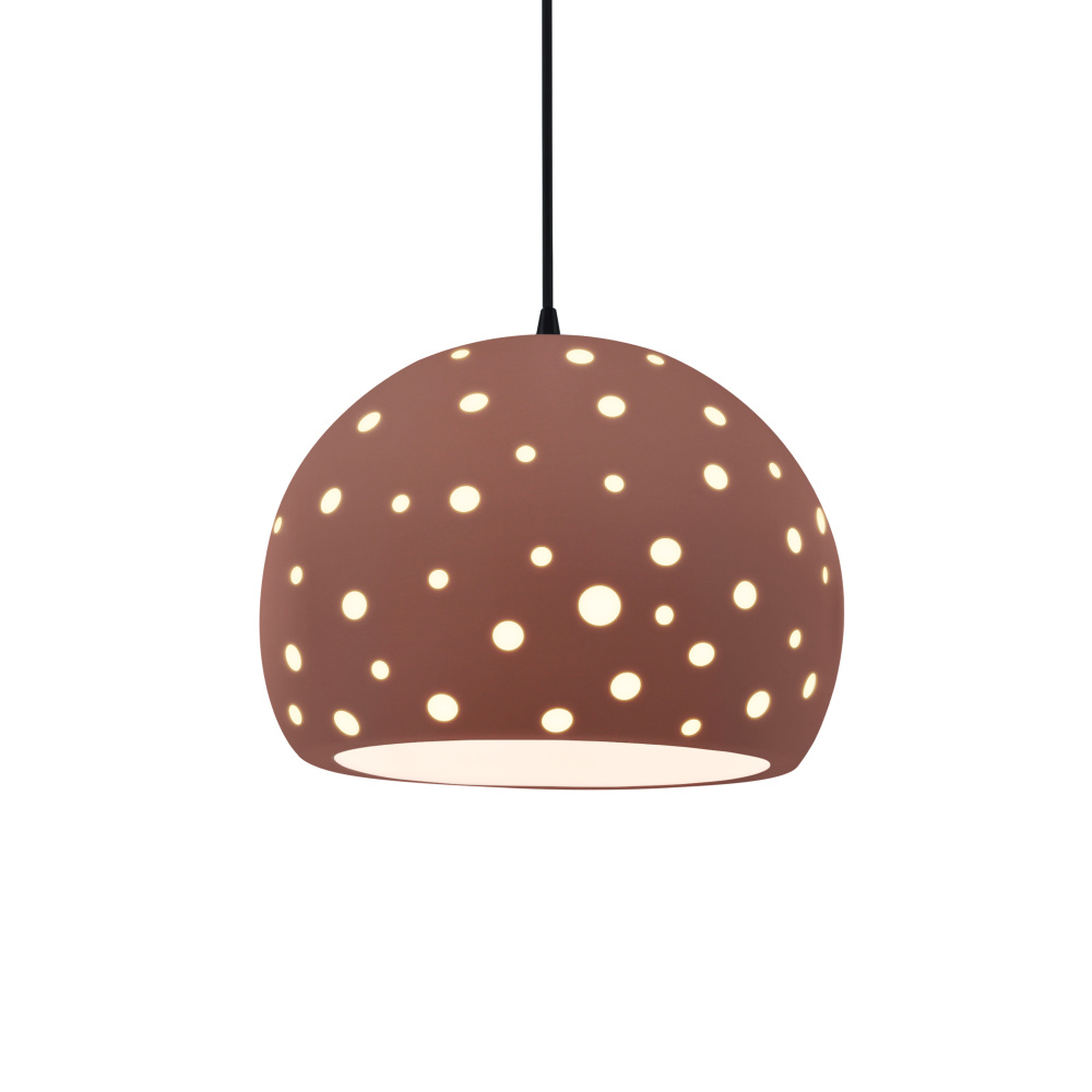Perforated Large Globe 1-Light Pendant