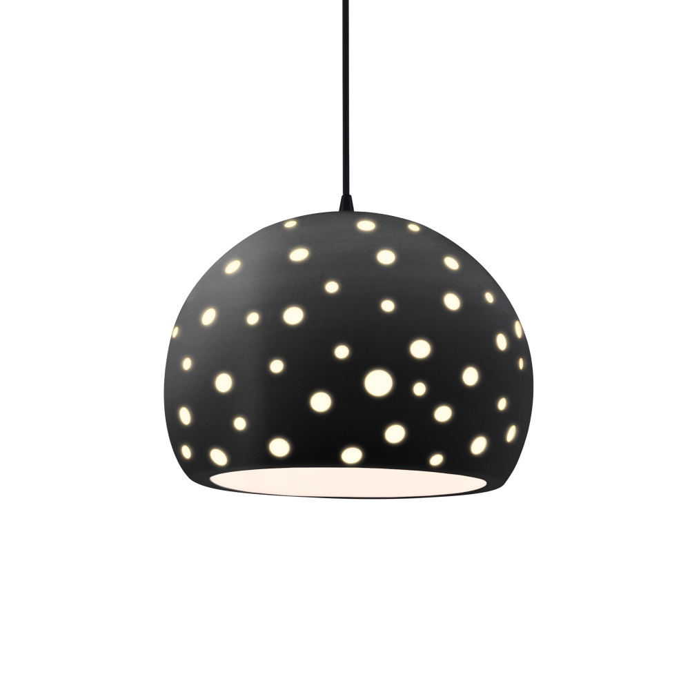 Perforated Large Globe LED 1-Light Pendant
