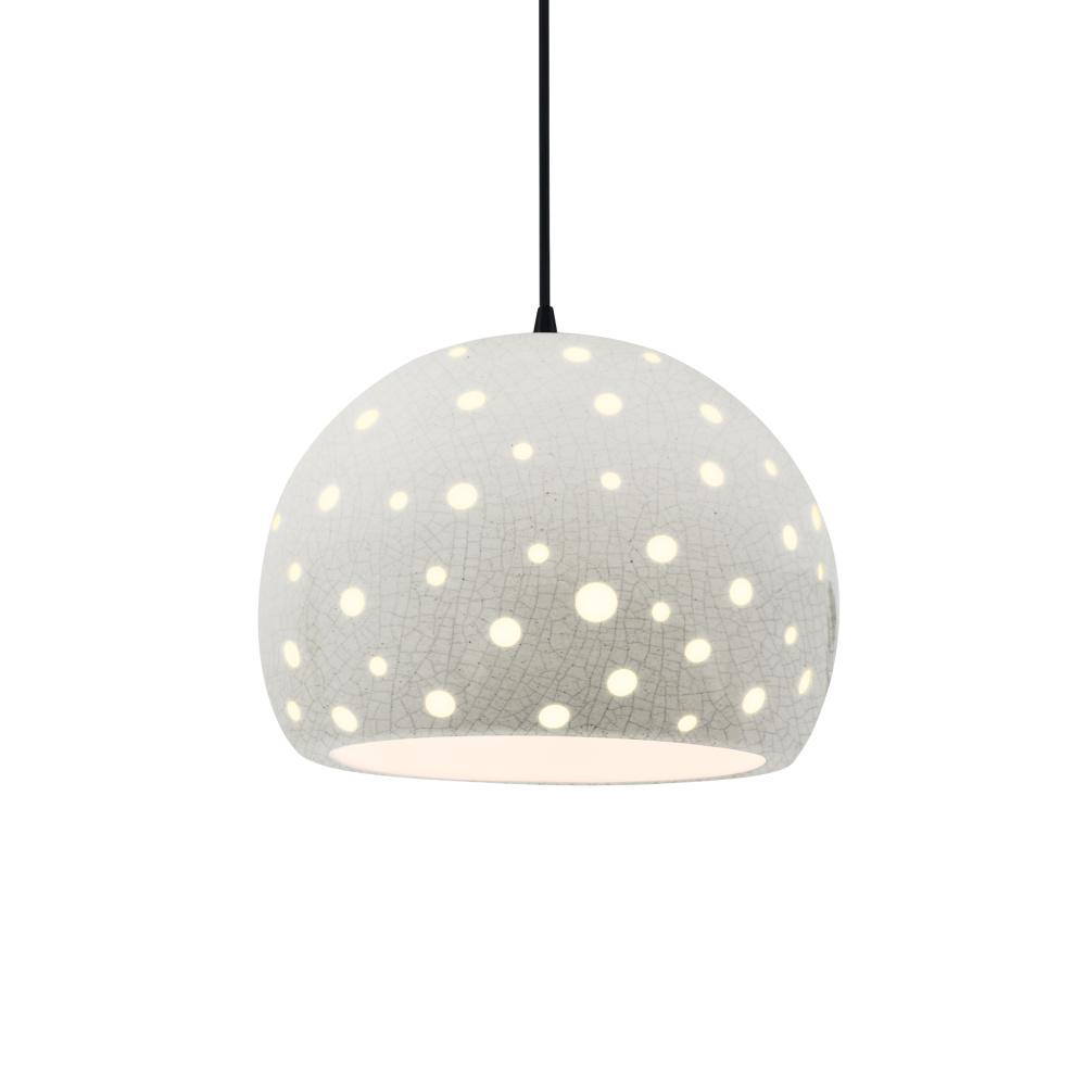 Perforated Large Globe 1-Light Pendant