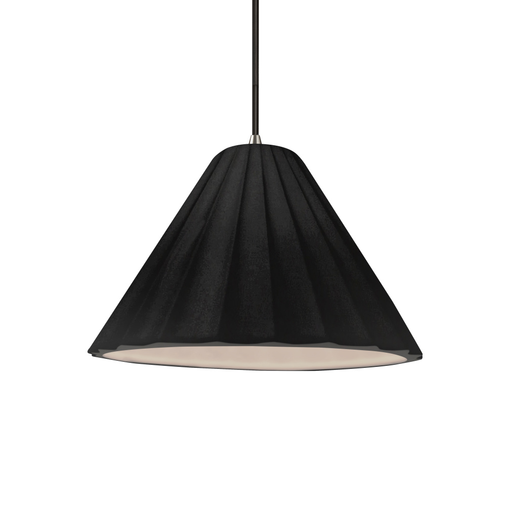 Short Fluted LED 1-Light Pendant