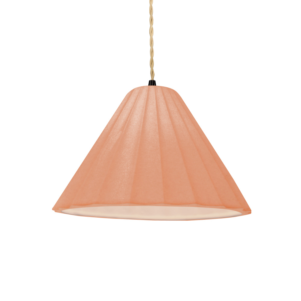 Short Fluted LED 1-Light Pendant