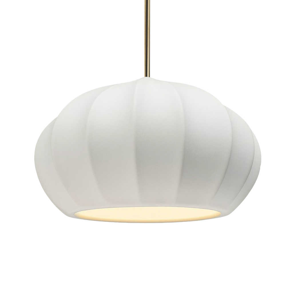 Oval Fluted LED 1-Light Pendant
