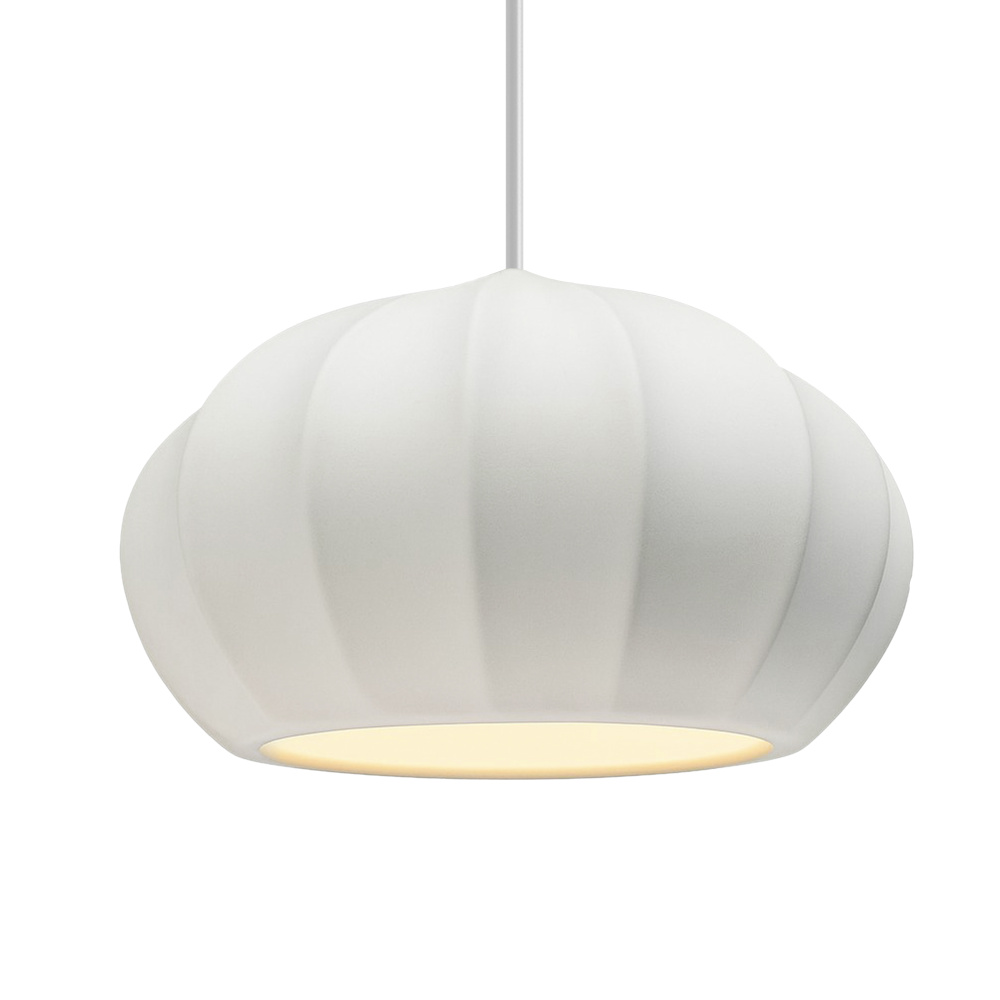 Oval Fluted LED 1-Light Pendant