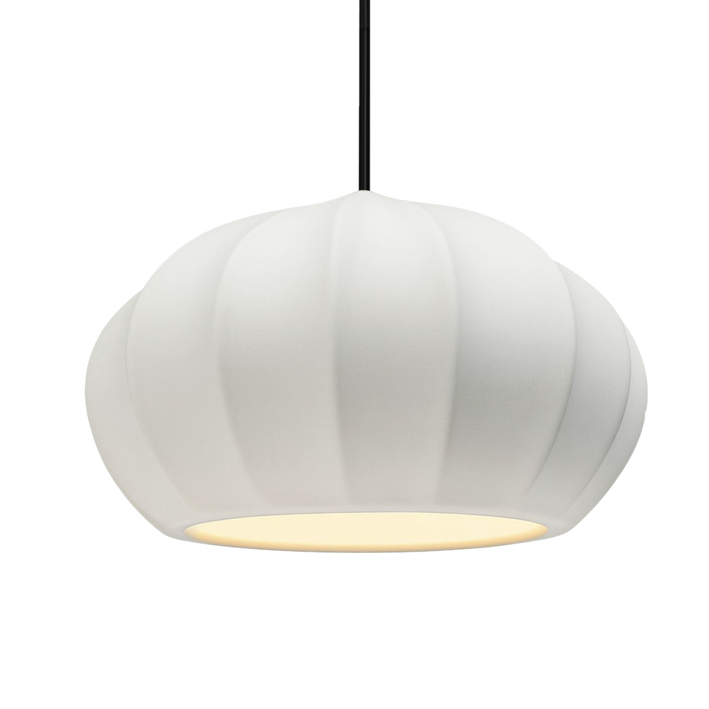 Oval Fluted LED 1-Light Pendant