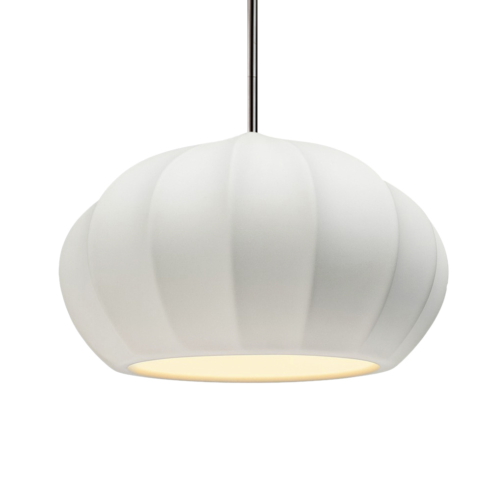Oval Fluted LED 1-Light Pendant