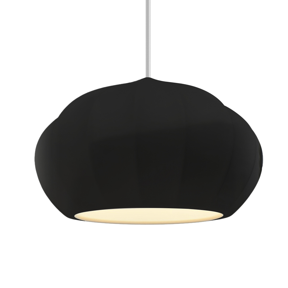 Oval Fluted LED 1-Light Pendant