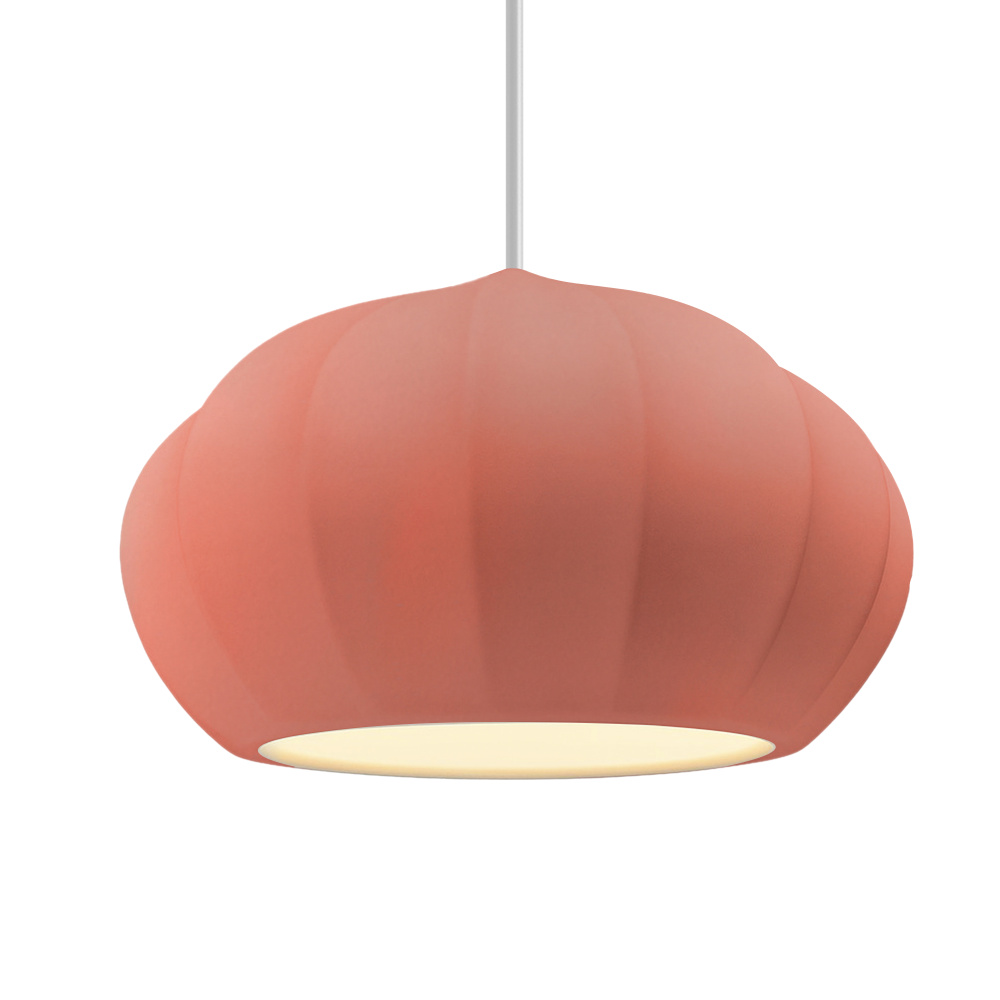 Oval Fluted LED 1-Light Pendant
