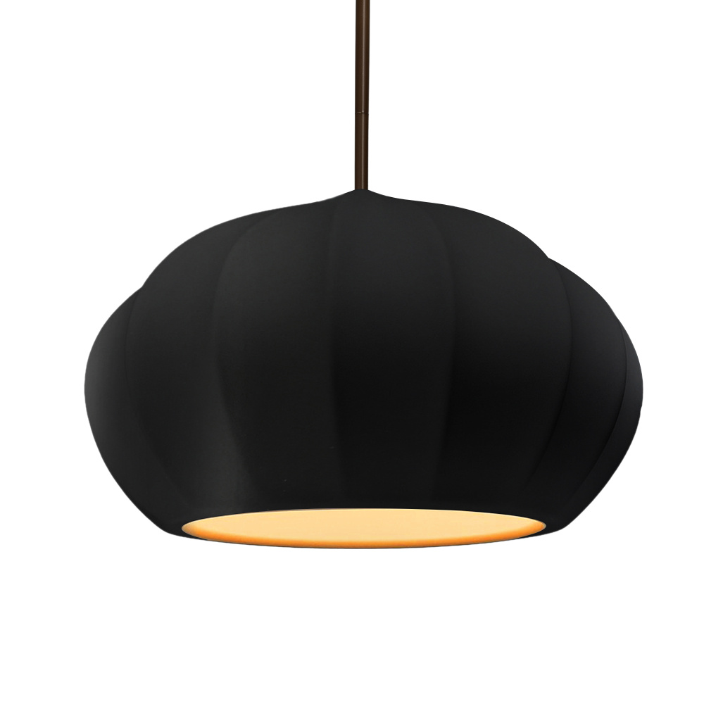 Oval Fluted LED 1-Light Pendant