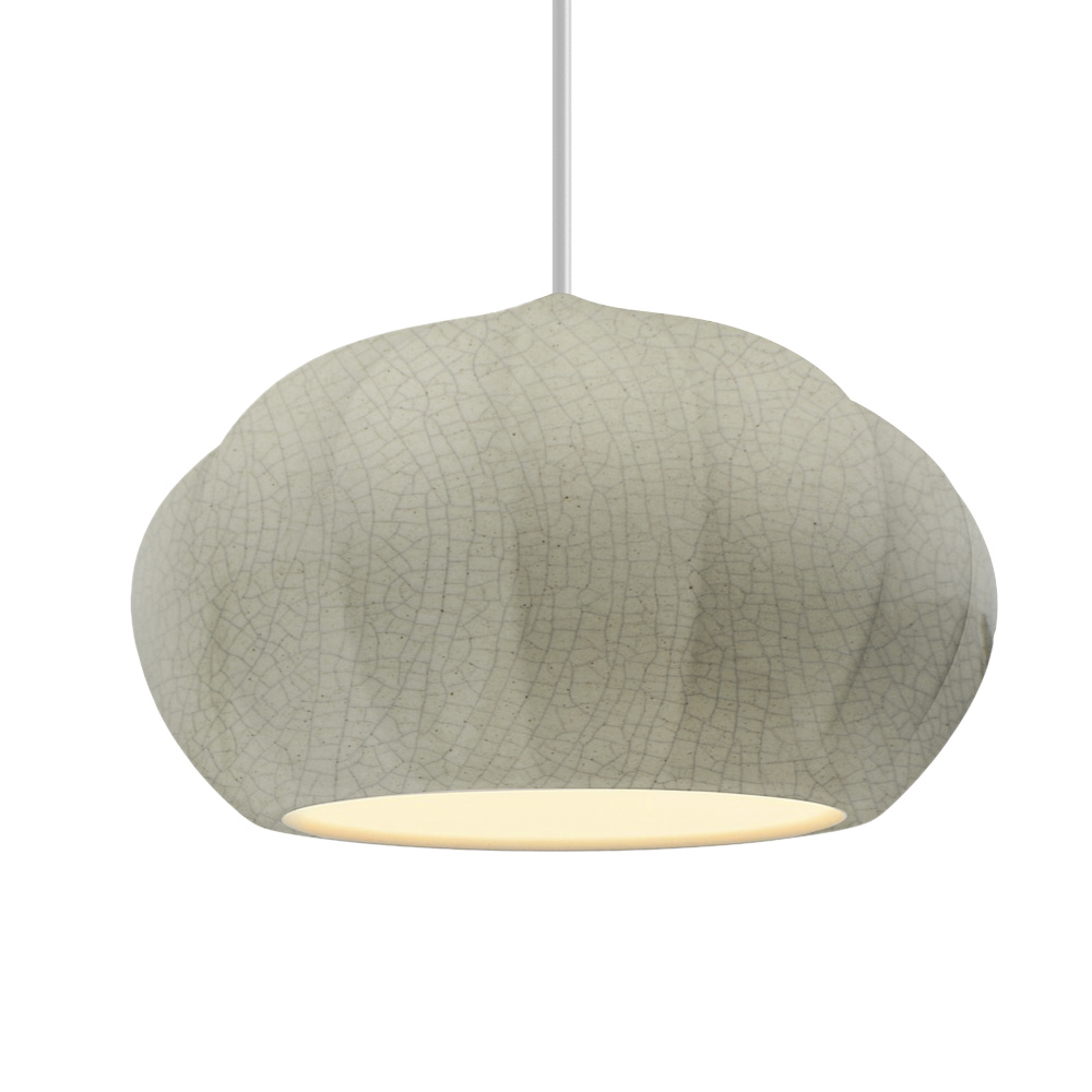 Oval Fluted LED 1-Light Pendant