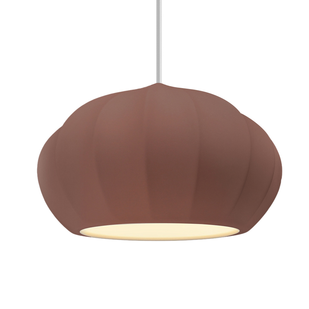 Oval Fluted 1-Light Pendant