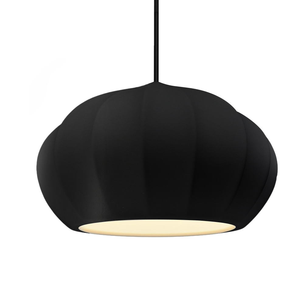 Oval Fluted 1-Light Pendant