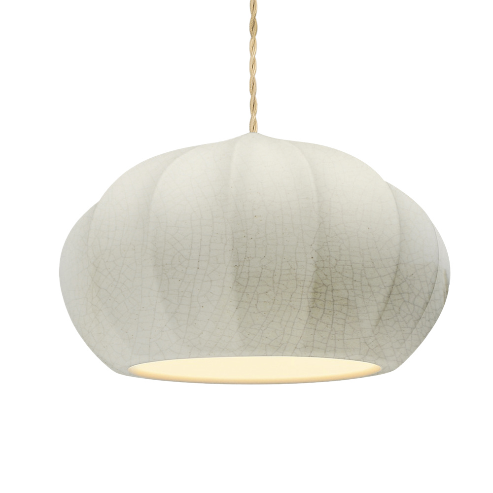 Oval Fluted LED 1-Light Pendant