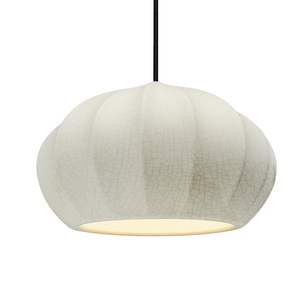 Oval Fluted LED 1-Light Pendant