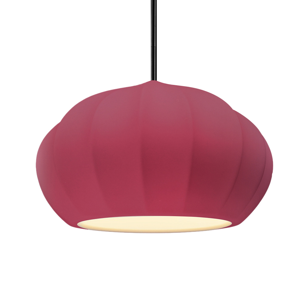 Oval Fluted LED 1-Light Pendant